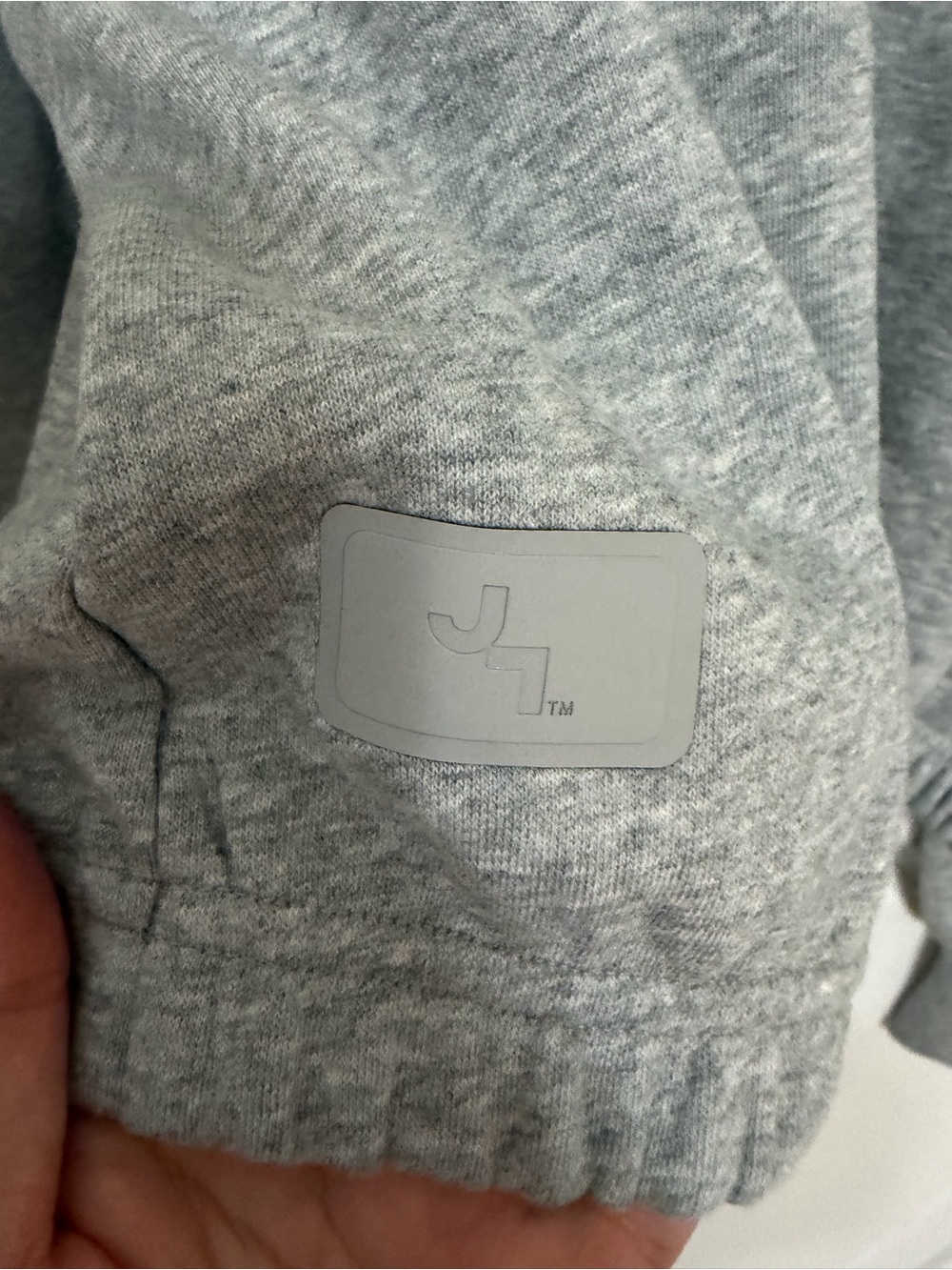 JoyLab Heather Gray Cropped Crewneck Sweatshirt - Picture 5 of 5